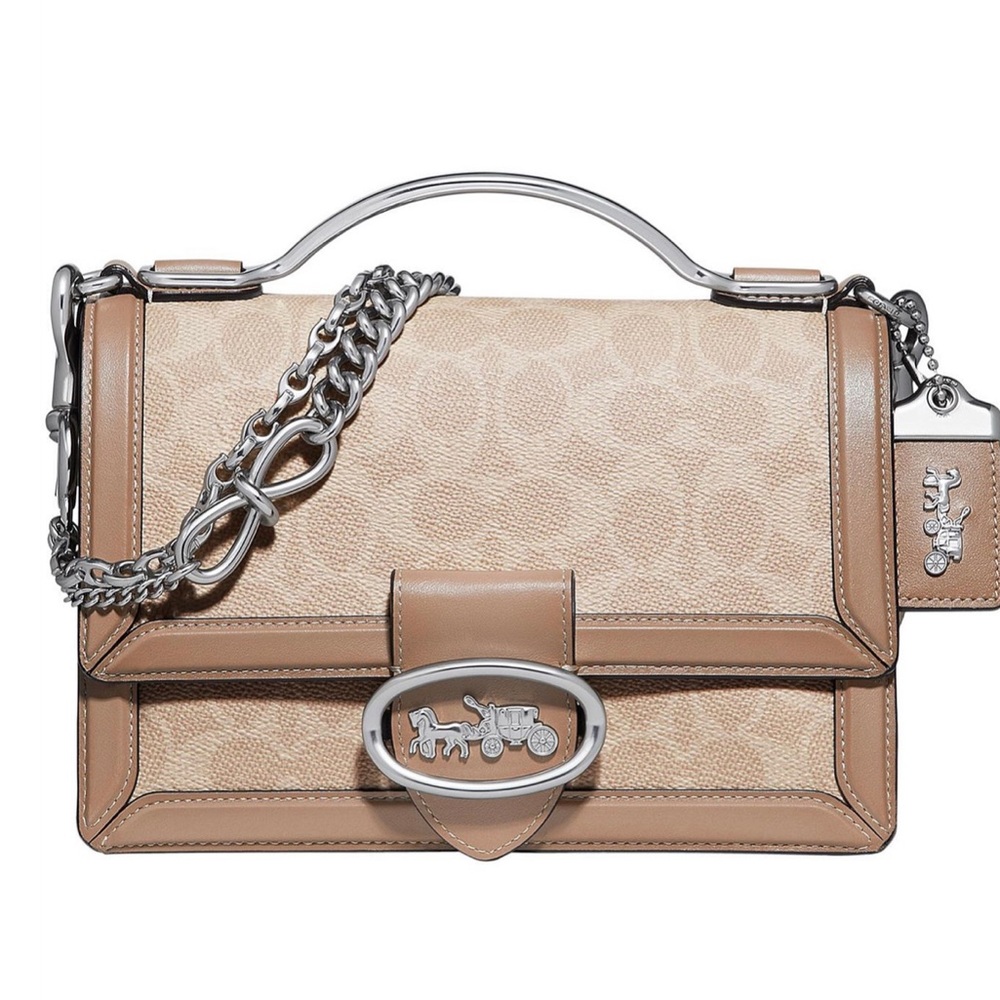 Coach Riley Signature 22 Sand Taupe
